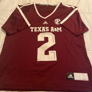 Adidas TAMU Maroon Jersey with White Accents